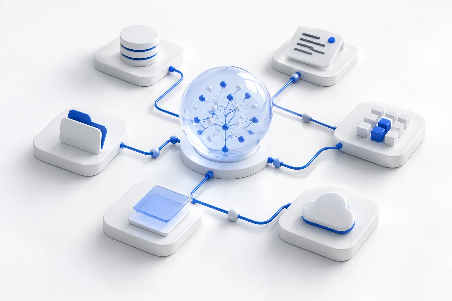 Conceptual illustration for data and analytics
