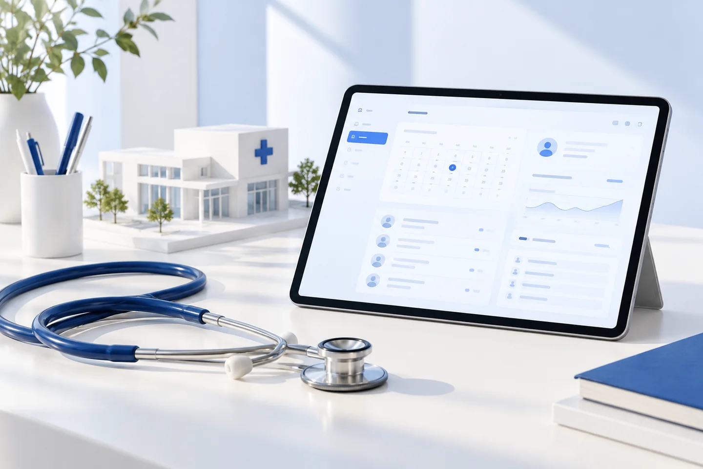 Editorial illustration of healthcare